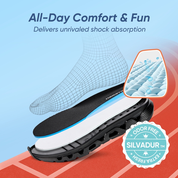 Athletic Walking Shoes - ALL BLACK - 3